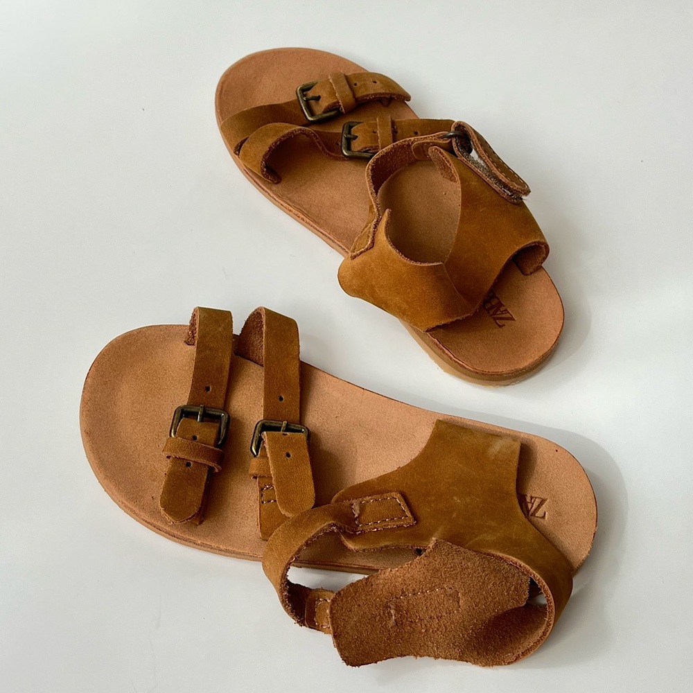 Zara leather girl sandals
